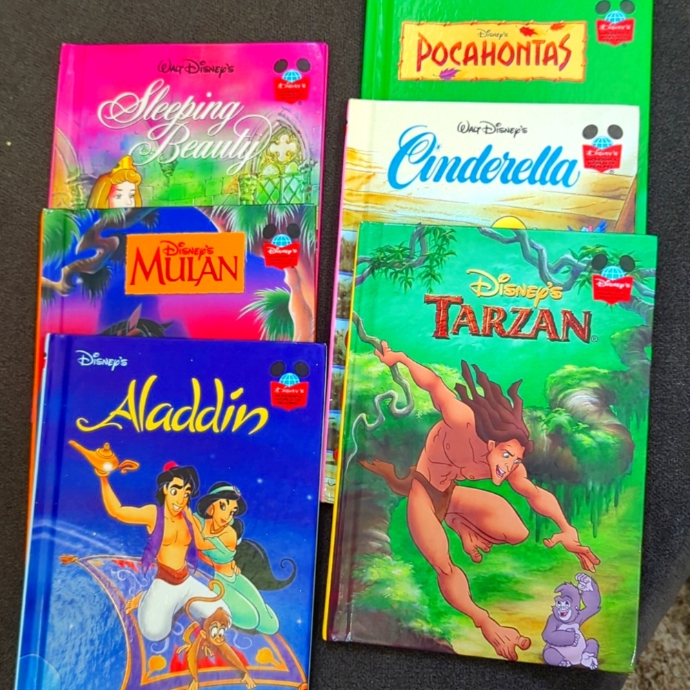 Walt Disney books set of 6